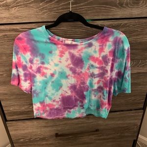 Misguided tie-dye Crop Top